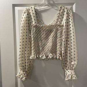 Flirty Polka Dot Blouse